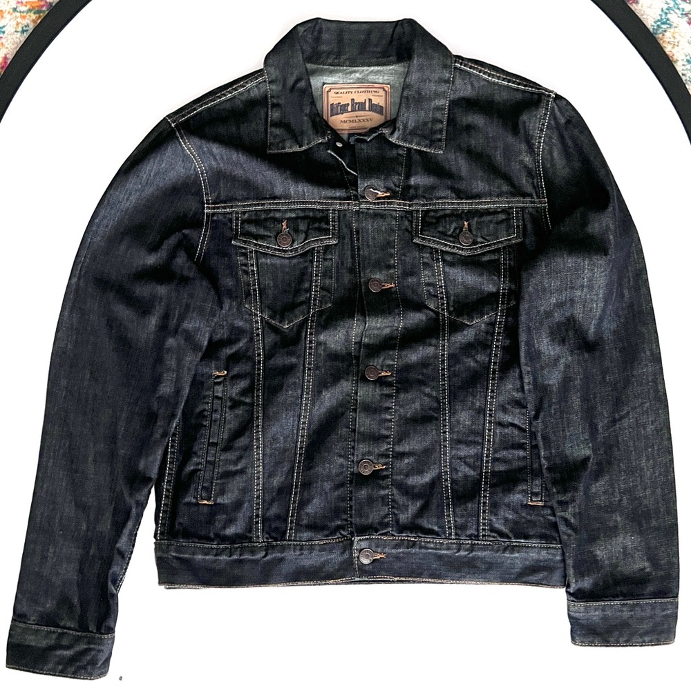 Lucky Brand Dark Indigo Lightweight Denim Jacket